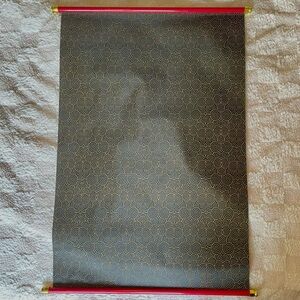 Red Black Gold Spiral Japanese Spiral Wall Art Scroll